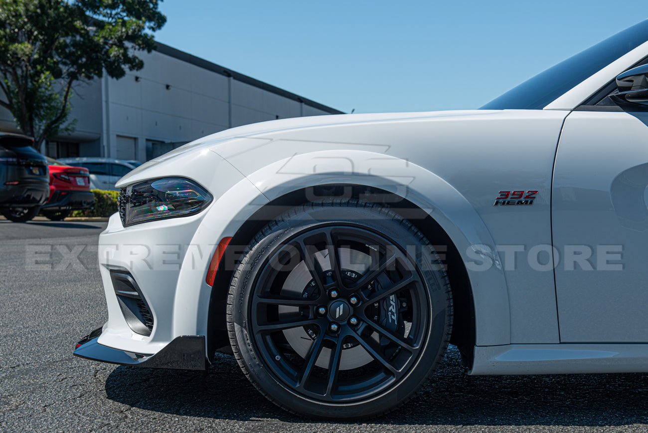 Dodge Charger LD SRT Widebody Performance Style Matte Gloss Black Front Lip Splitter 2020-Up