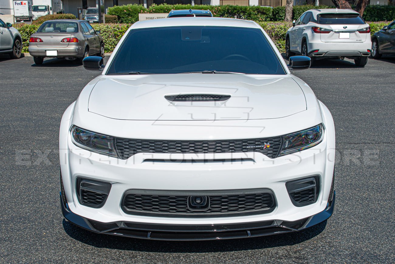 Dodge Charger LD SRT Widebody Performance Style Matte Gloss Black Front Lip Splitter 2020-Up