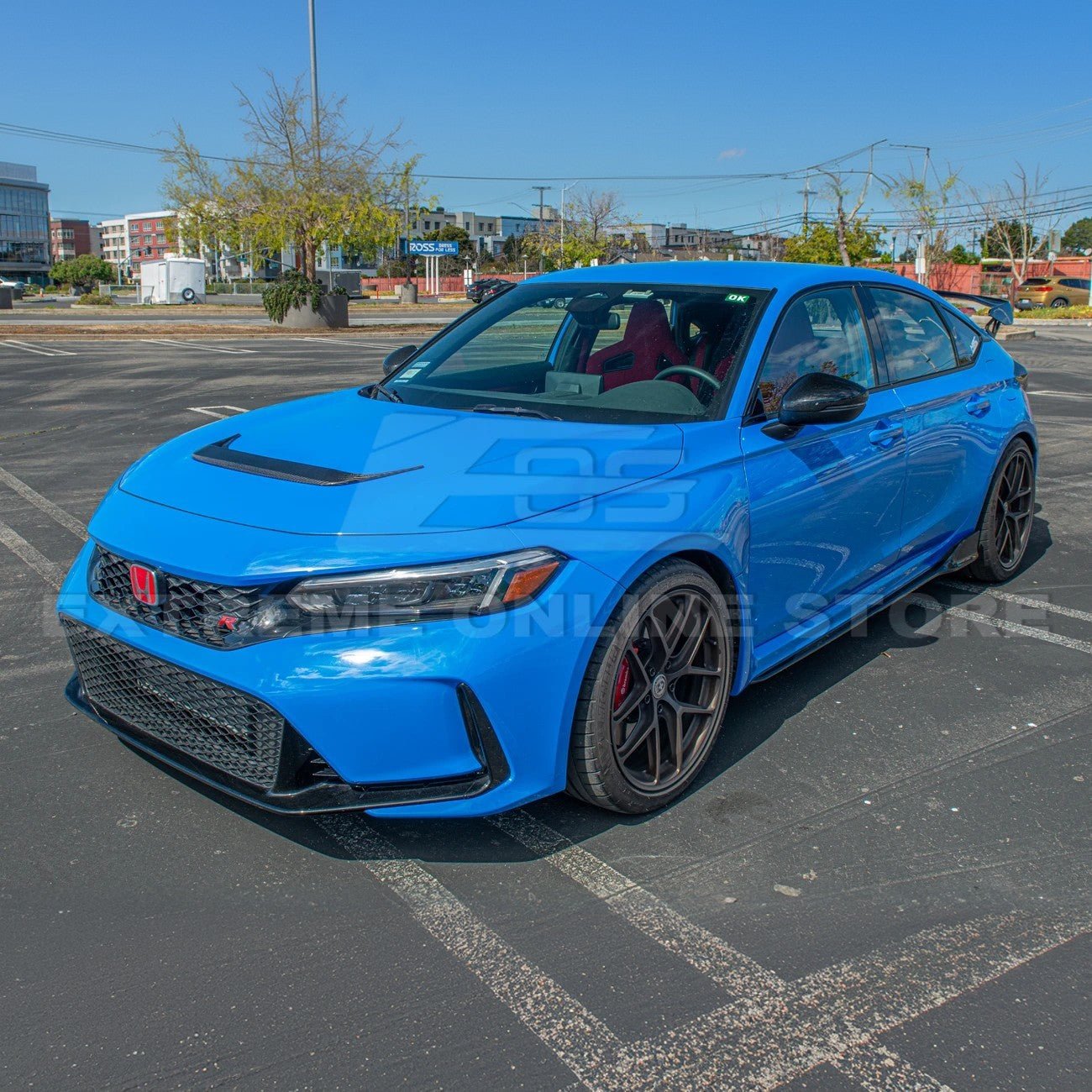 Honda Civic Type R FL5 Carbon Fiber Front Hood Vent Cover 2023-Up