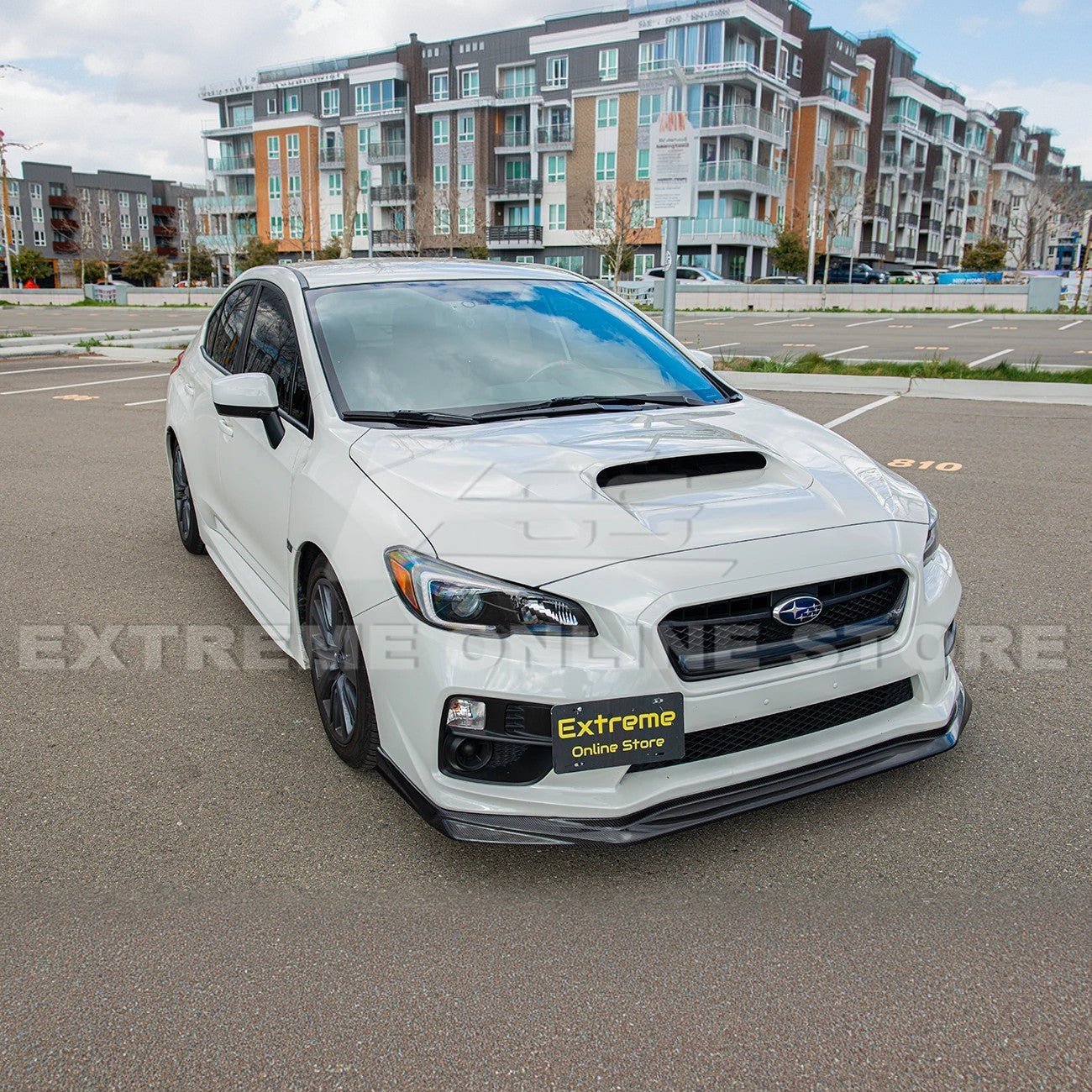 Subaru WRX STI VA VRS Style Carbon Fiber Front Splitter Lip 2015-2017
