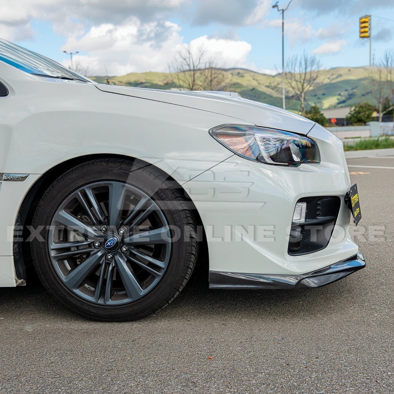 Subaru WRX STI VA VRS Style Carbon Fiber Front Splitter Lip 2015-2017