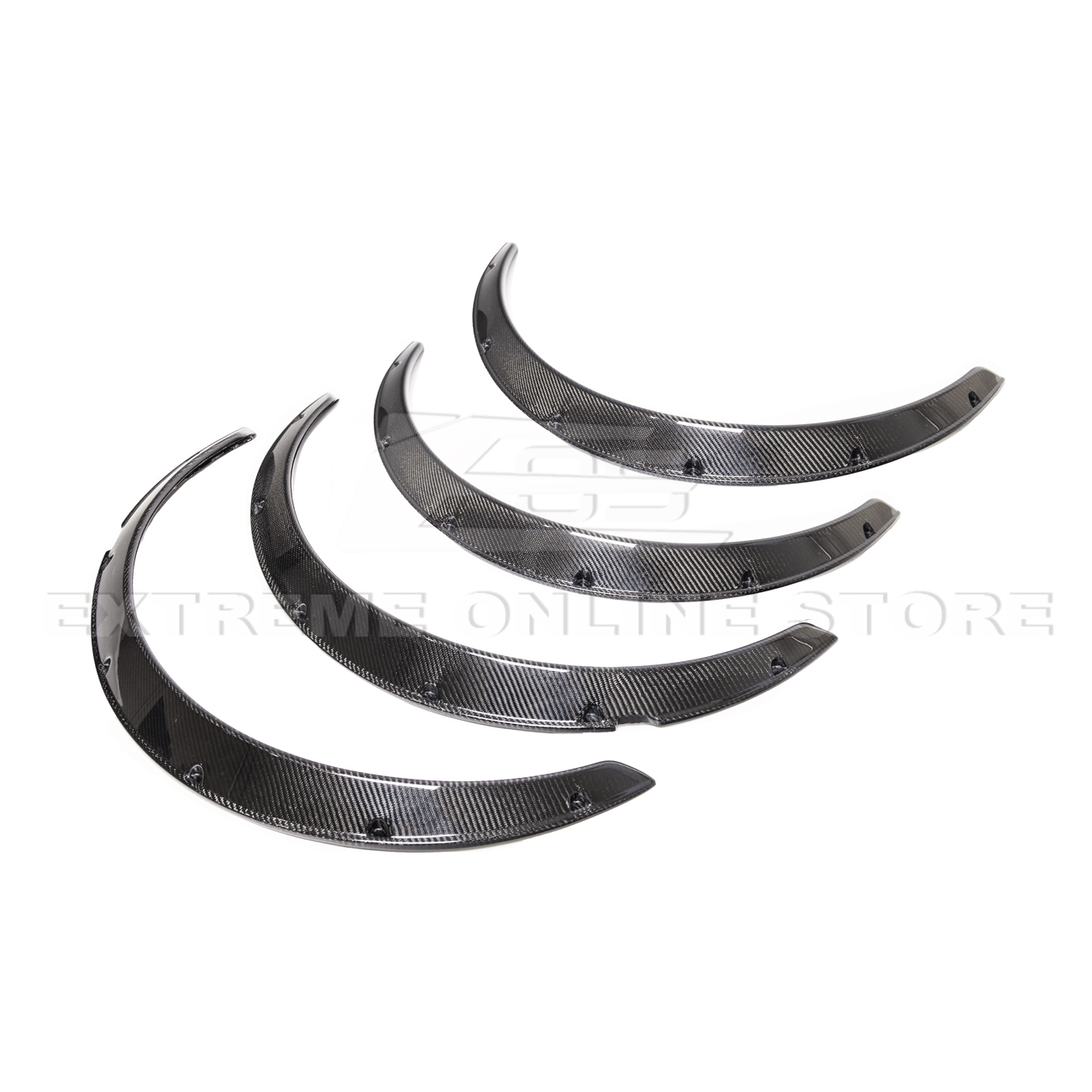 Subaru WRX | STI VA CS Style Carbon Fiber Gloss Black Fender Flares 2015-2021