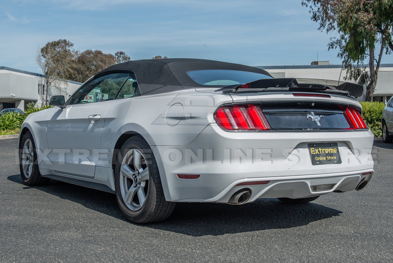 Ford Mustang S550 GT350 Track Style Smoke Clear Wickerbill Rear Spoiler Insert 2015-2023