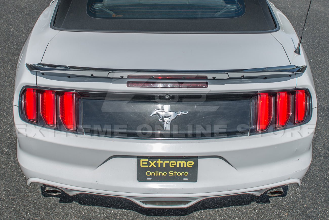 Ford Mustang S550 GT350 Track Style Smoke Clear Wickerbill Rear Spoiler Insert 2015-2023
