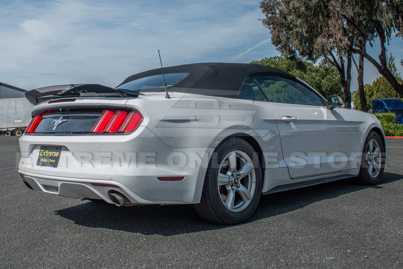 Ford Mustang S550 GT350 Track Style Smoke Clear Wickerbill Rear Spoiler Insert 2015-2023