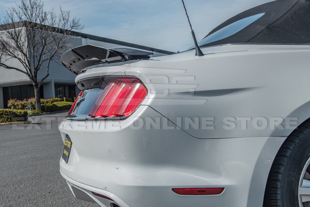 Ford Mustang S550 GT350 Track Style Smoke Clear Wickerbill Rear Spoiler Insert 2015-2023