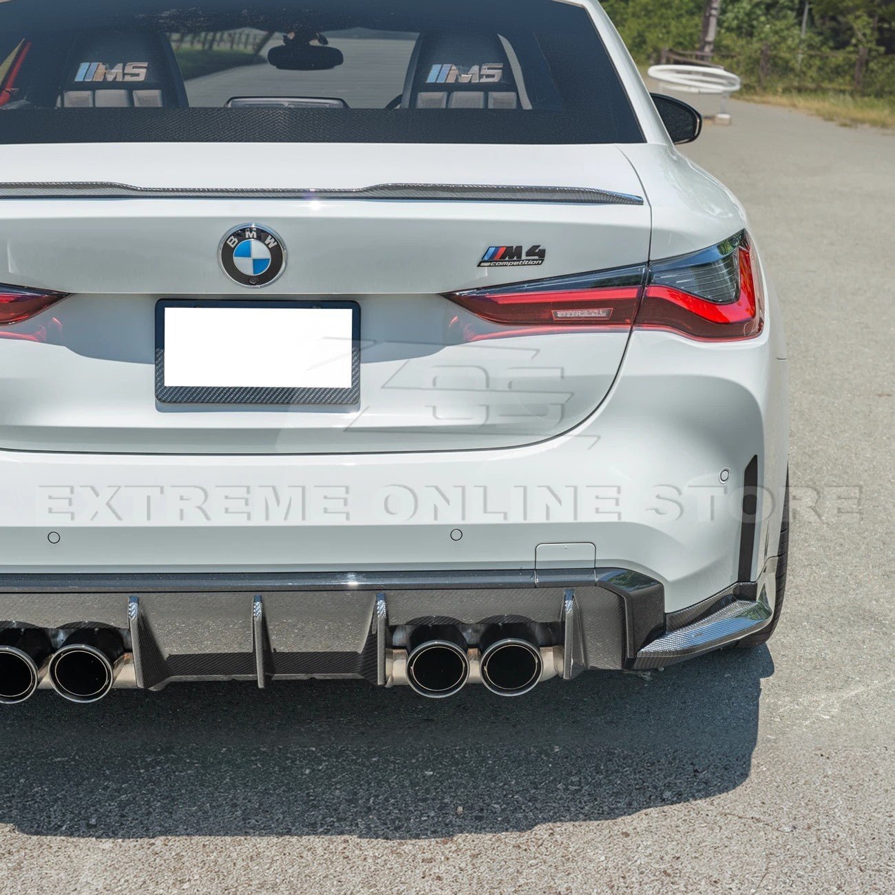 BMW G82 G83 M4 Factory Style Carbon Fiber Rear Apron Lip Splitter 2021-Up