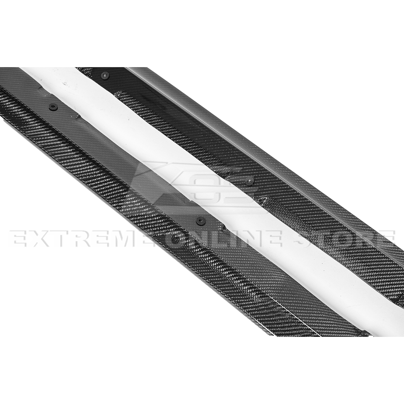 Subaru WRX STI VA CS Version 2 Carbon Fiber Primer Black Side Skirts Rocker Panels 2015-2021