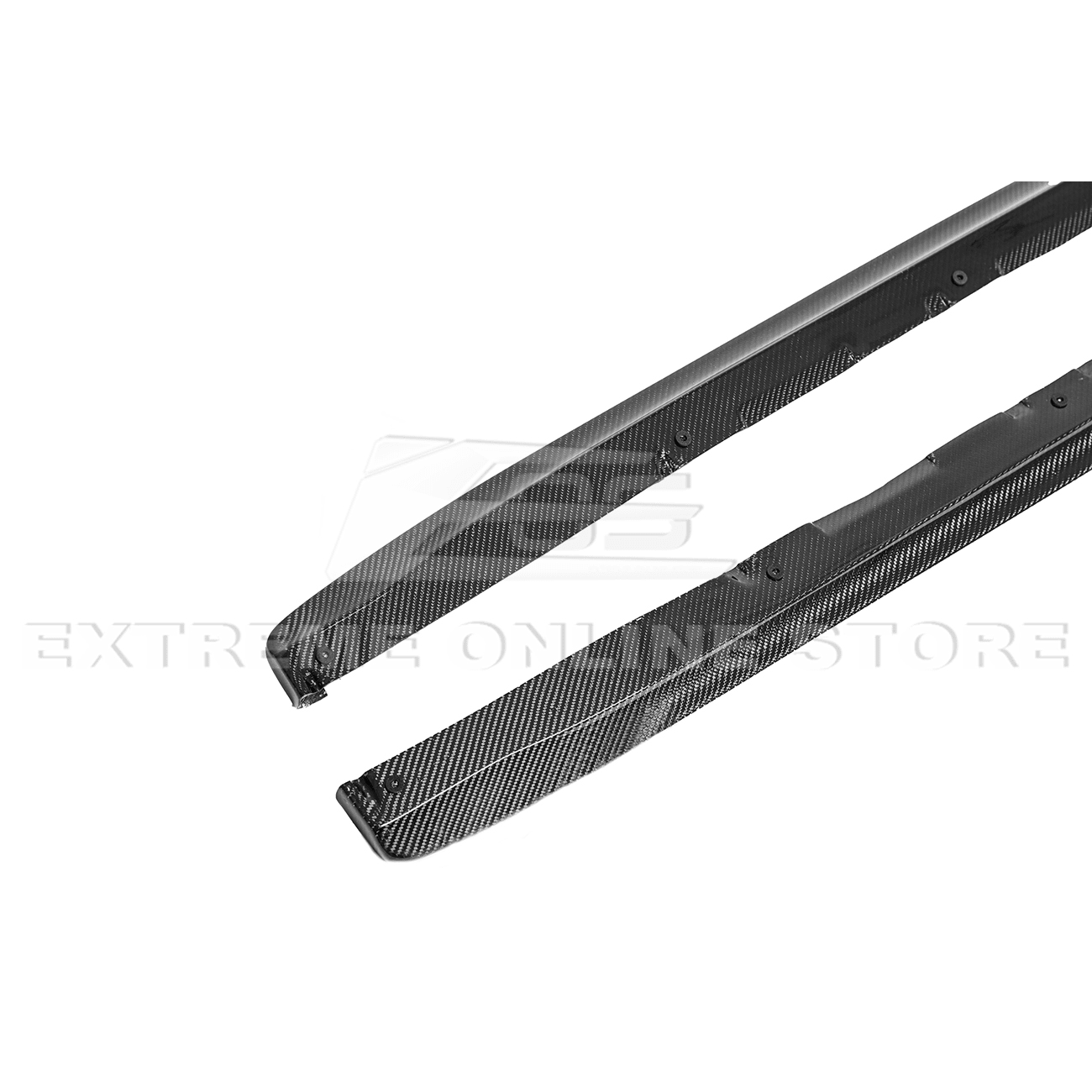 Subaru WRX STI VA CS Version 2 Carbon Fiber Primer Black Side Skirts Rocker Panels 2015-2021