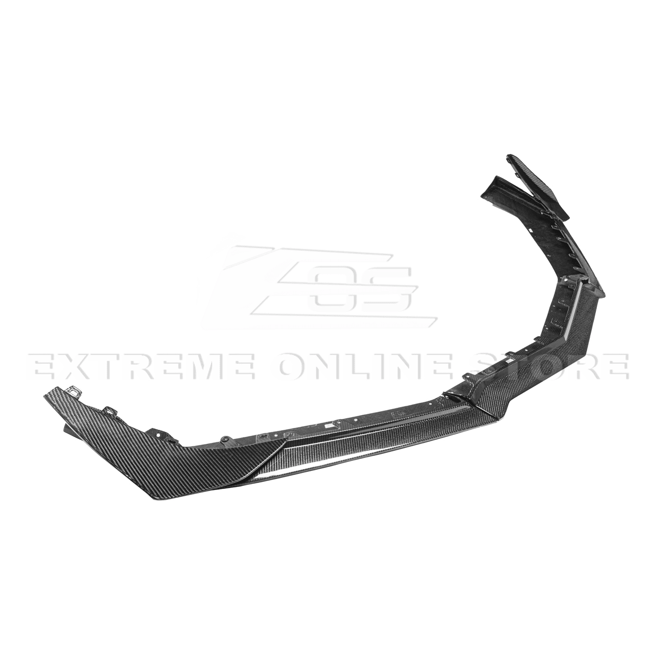 Chevrolet Corvette C8 Z06 Z07 Style Carbon Fiber Front Splitter and Canards Kit 2023-Up