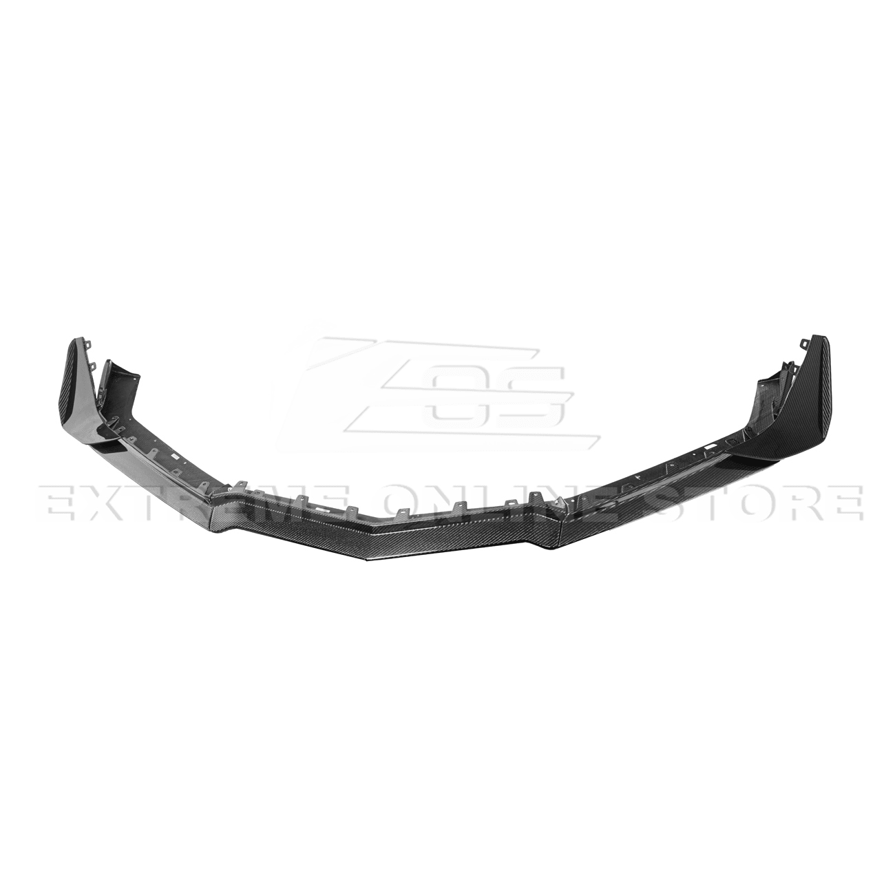 Chevrolet Corvette C8 Z06 Z07 Style Carbon Fiber Front Splitter and Canards Kit 2023-Up