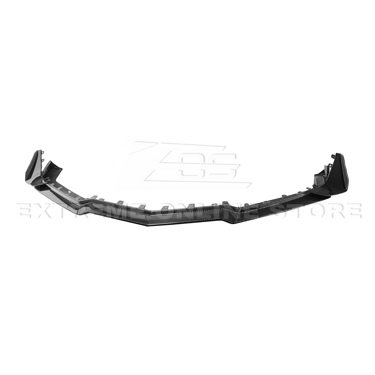 Chevrolet Corvette C8 Z06 Z07 Style Carbon Fiber Front Splitter and Canards Kit 2023-Up