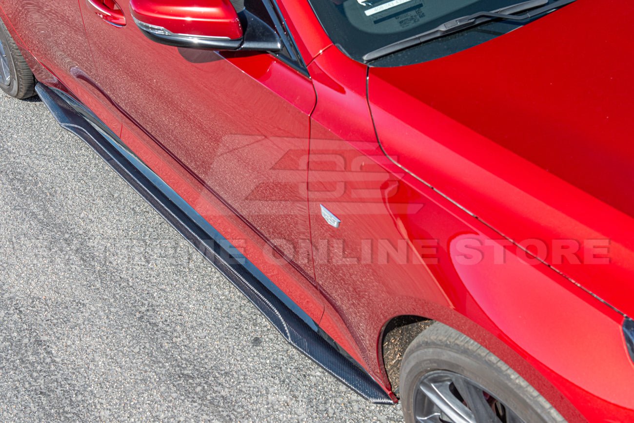 Cadillac CT5 Carbon Package Style Dry Carbon Fiber Side Skirts 2020-Up