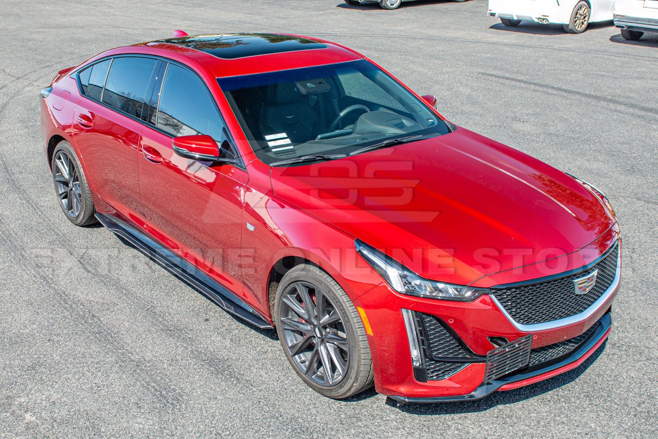 Cadillac CT5 Carbon Package Style Dry Carbon Fiber Side Skirts 2020-Up