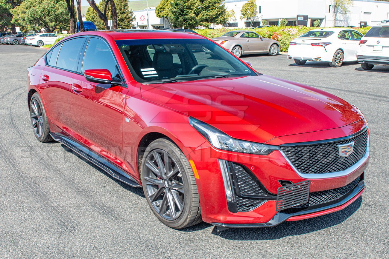 Cadillac CT5 Carbon Package Style Dry Carbon Fiber Side Skirts 2020-Up