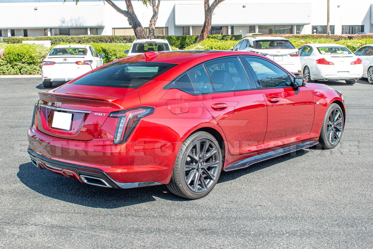 Cadillac CT5 Carbon Package Style Dry Carbon Fiber Side Skirts 2020-Up