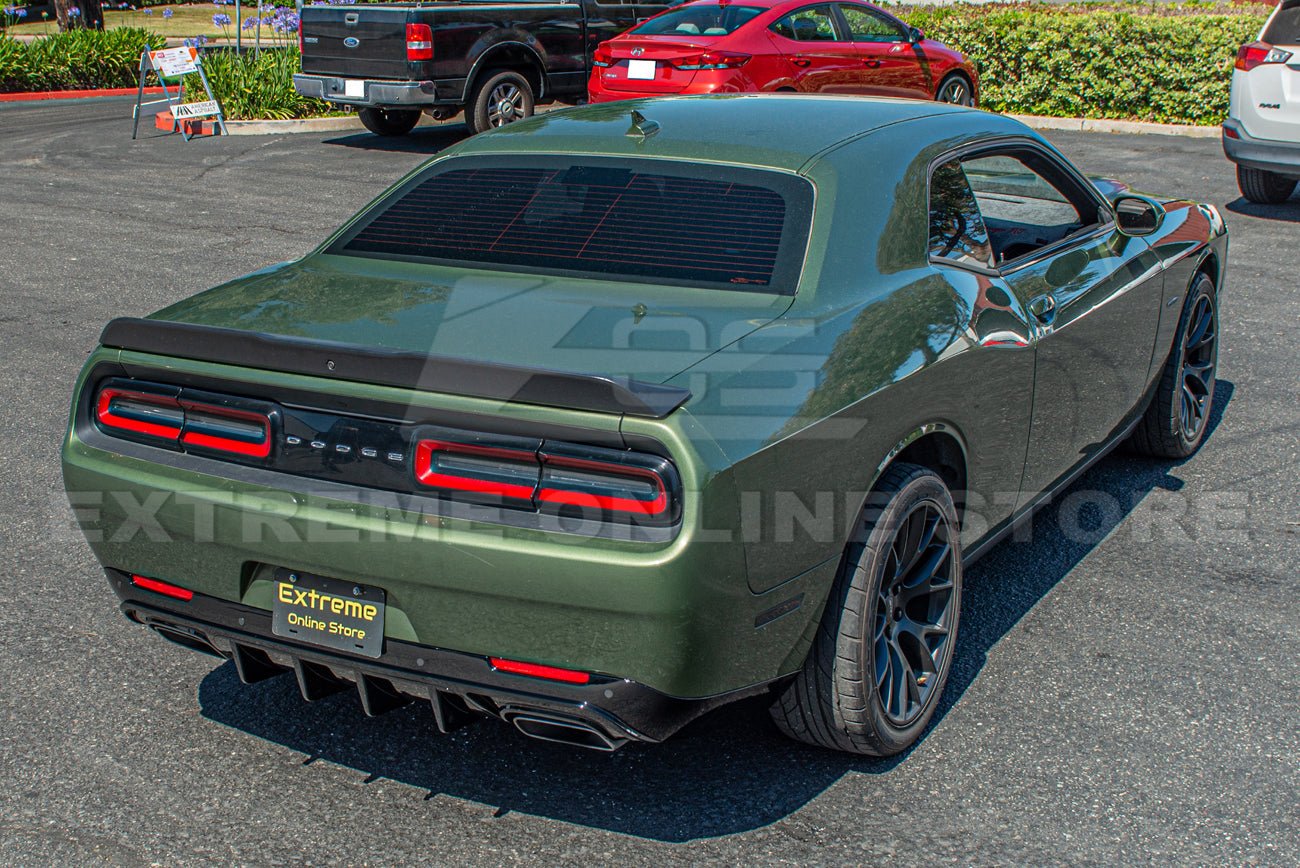 Dodge Challenger LA SRT Track Package Gloss Black Rear Diffuser 2015-Up
