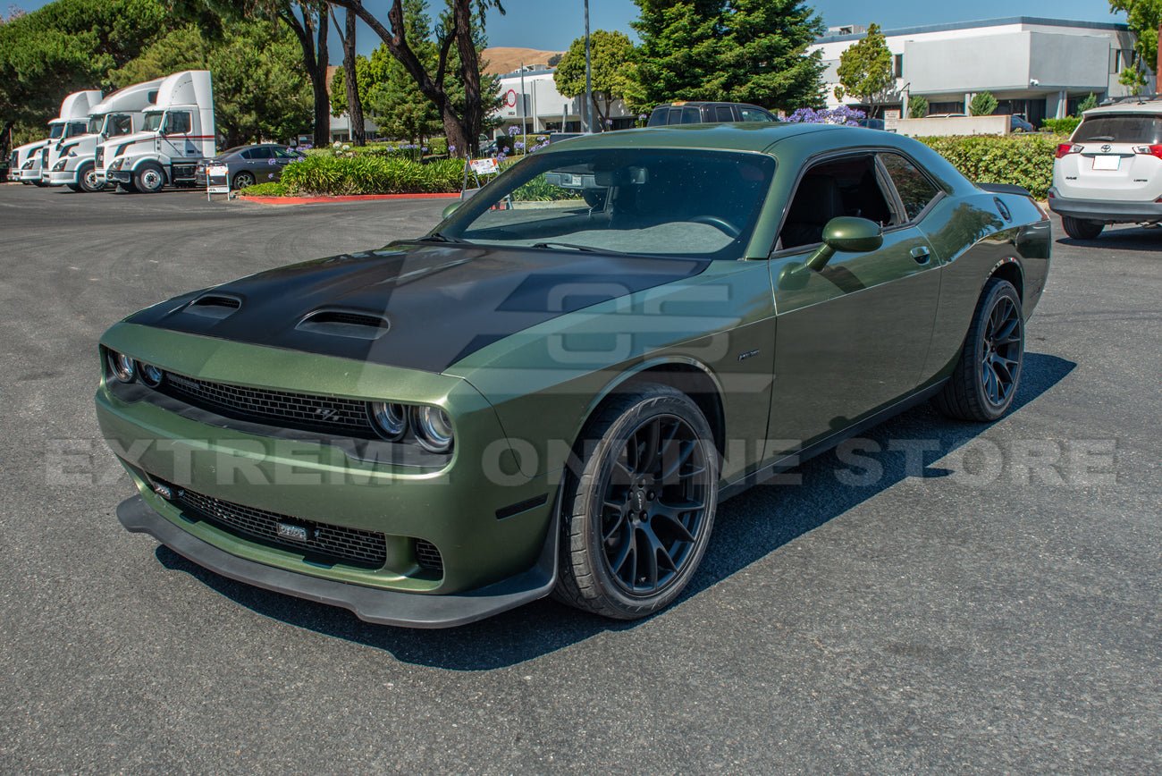 Dodge Challenger LC Hellcat Redeye Style Primer Black Front Hood 2008-Up