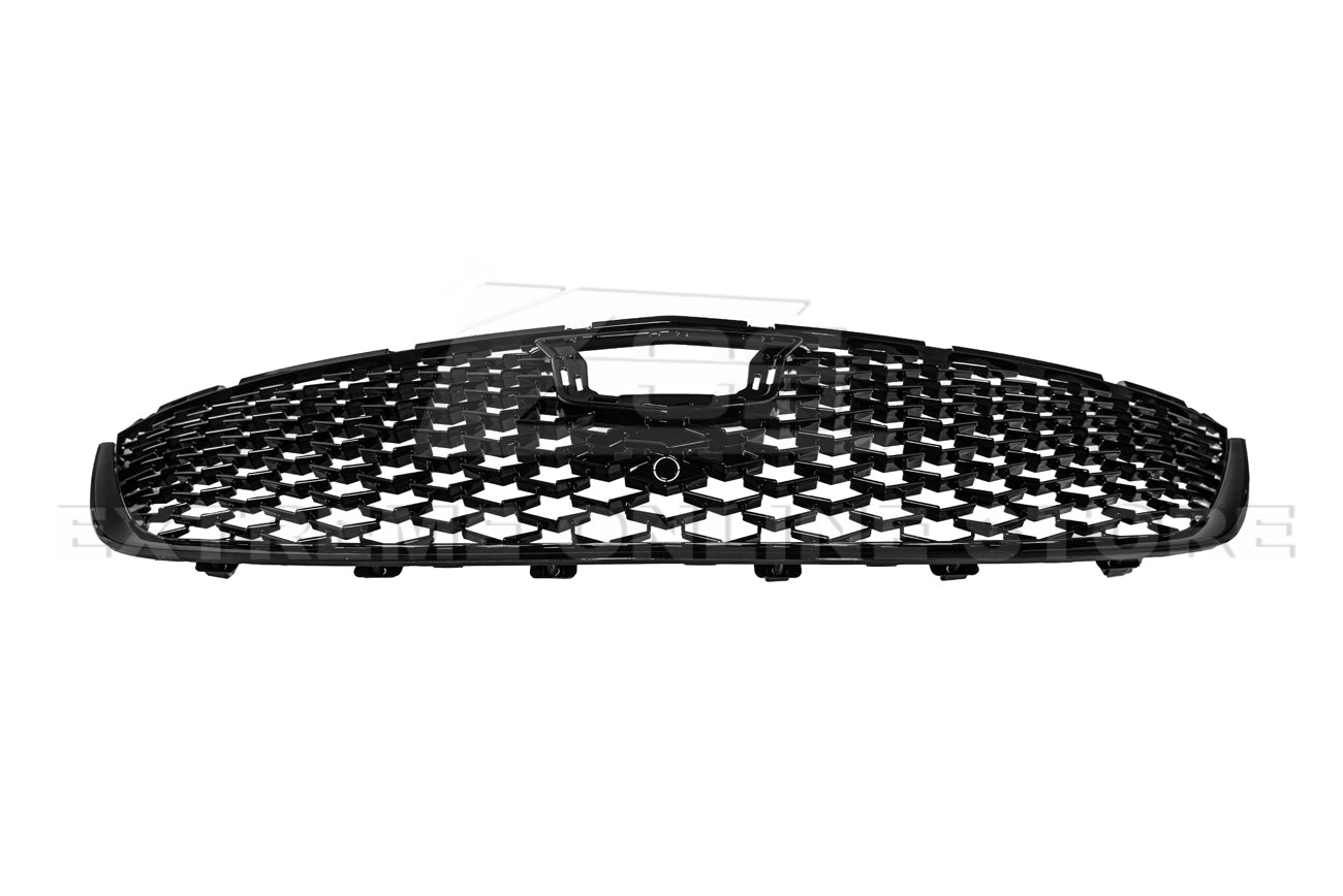 Cadillac CT5 Alpha CT5-V Blackwing Style Gloss Black Front Bumper Grille Cover 2020-2024