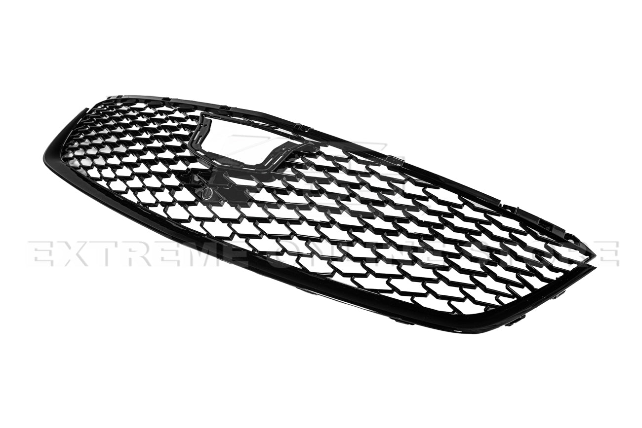 Cadillac CT5 Alpha CT5-V Blackwing Style Gloss Black Front Bumper Grille Cover 2020-2024