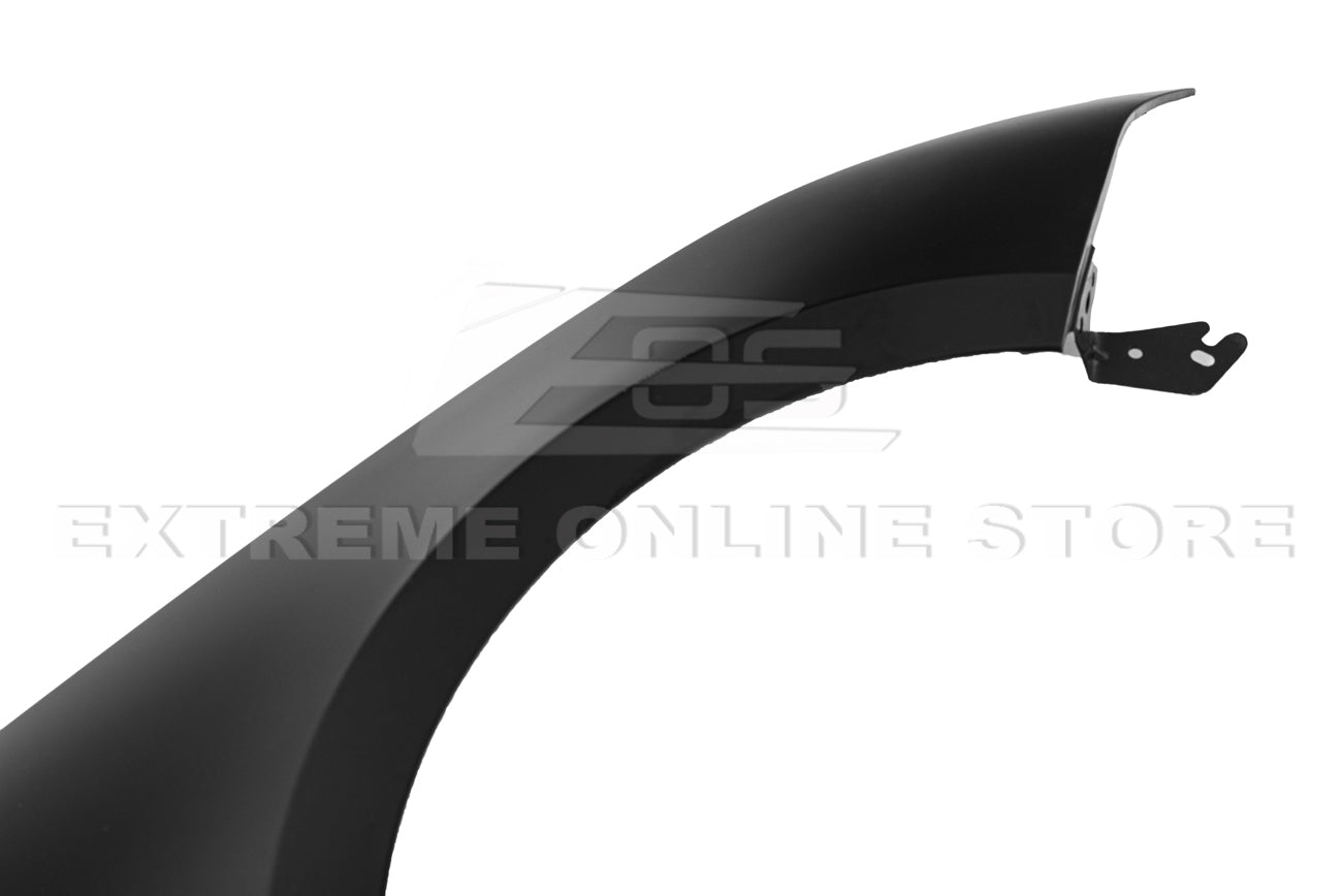 Ford Mustang S550 GT350 Style Matte Black Front Side Vented Fenders 2018-2023