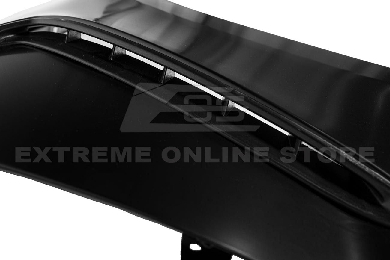 Ford Mustang S550 GT350 Style Matte Black Front Side Vented Fenders 2018-2023