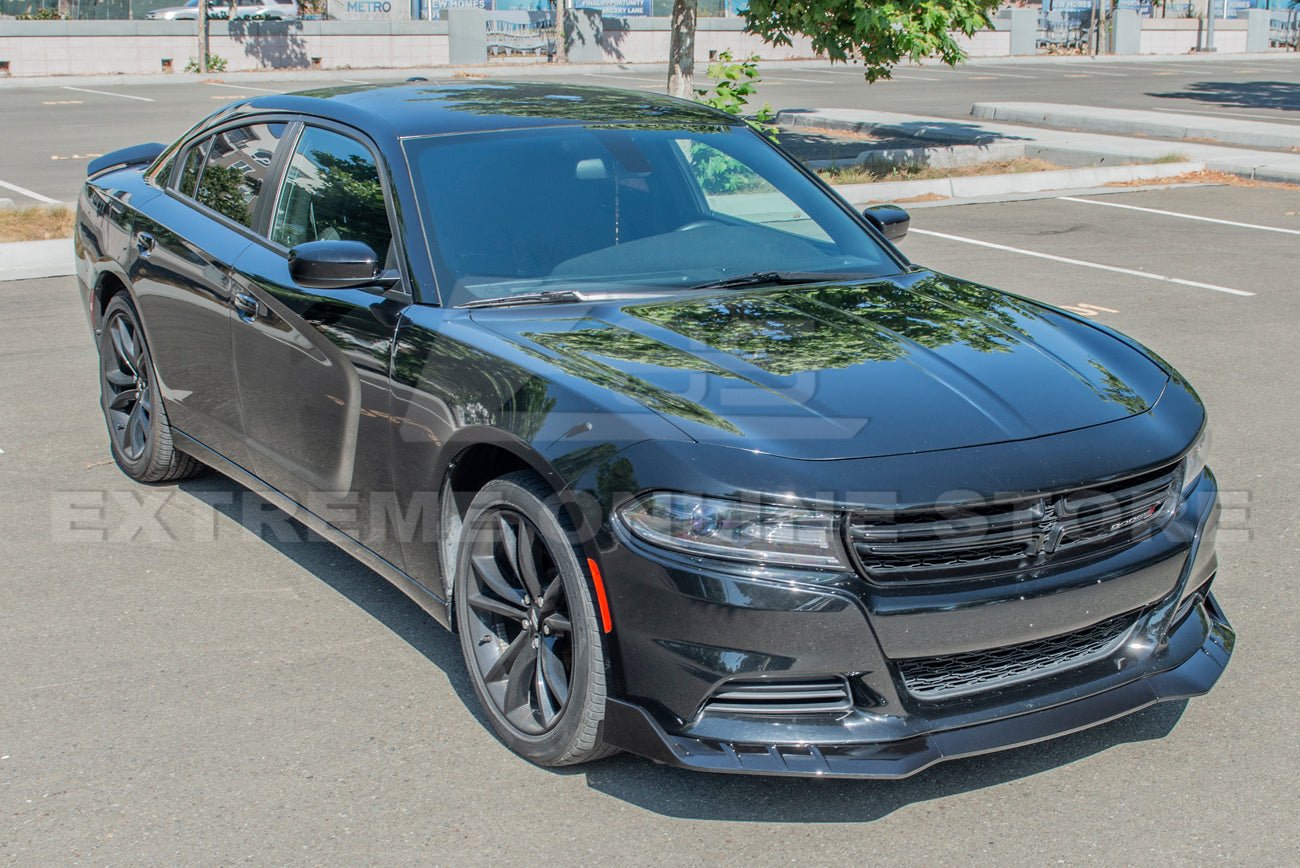 Dodge Charger LD SRT Style Gloss Black Front Lip Splitter 2015-Up