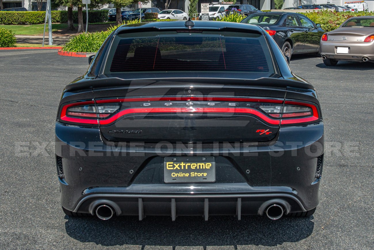 Dodge Charger SRT Track Style Gloss Black Rear Roof Spoiler 2015-Up