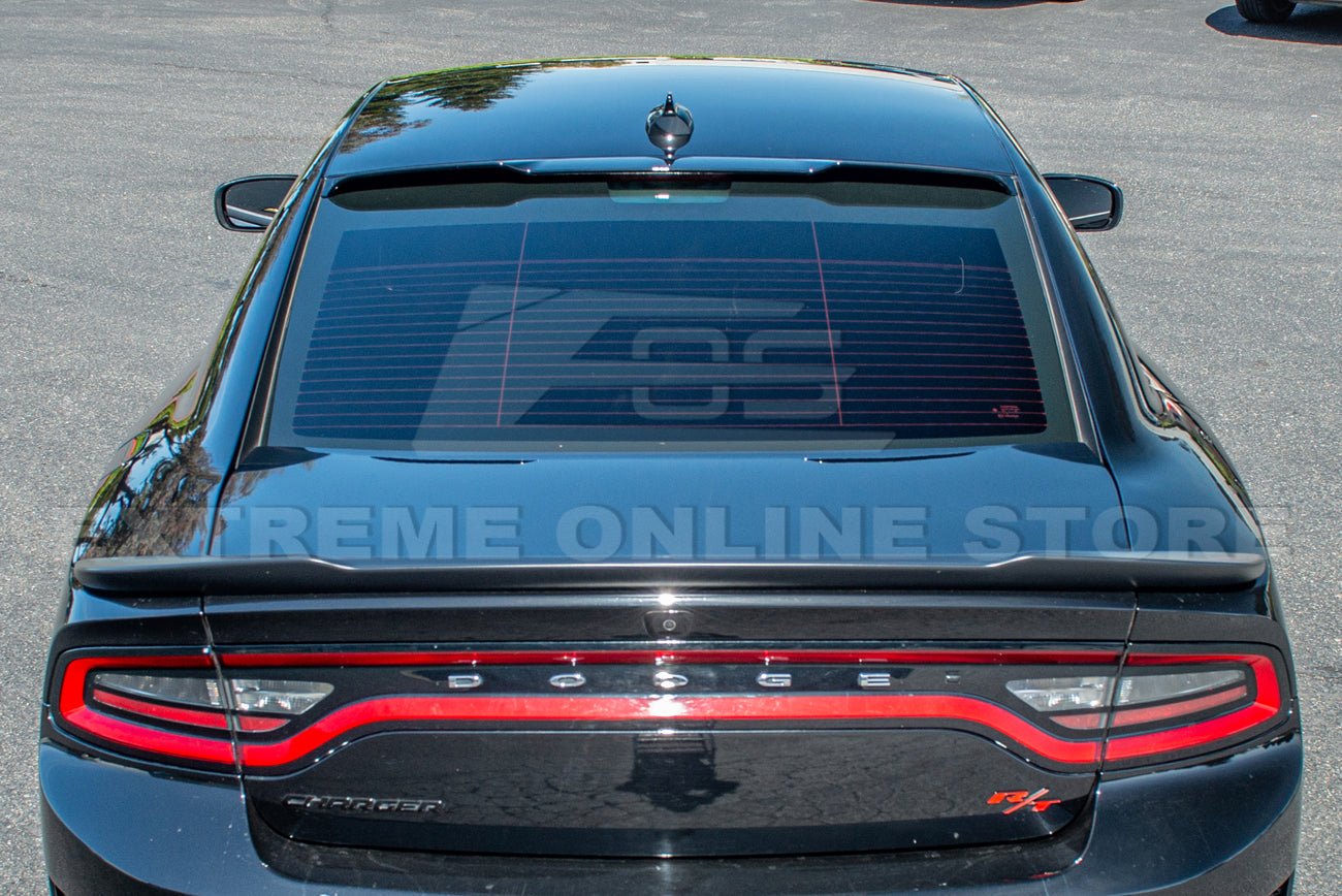 Dodge Charger SRT Track Style Gloss Black Rear Roof Spoiler 2015-Up
