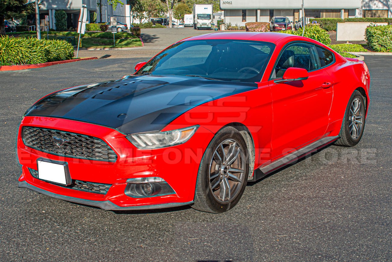 Ford Mustang S550 GT500 Style Conversion Full Body Kit Front Bumper Side Skirts High Wing 2015-2023
