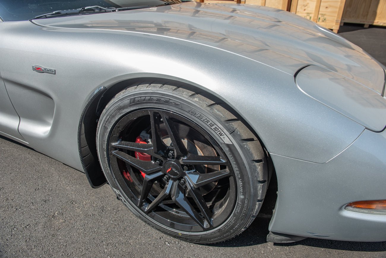 Chevrolet Corvette C5 Black Extended Splash Guards 1997-2004
