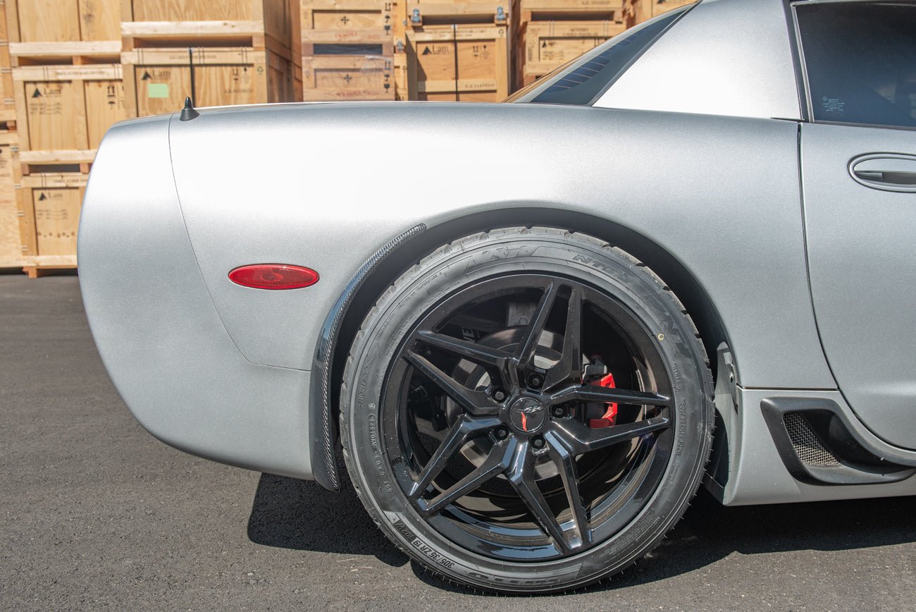 Chevrolet Corvette C5 Black Extended Splash Guards 1997-2004