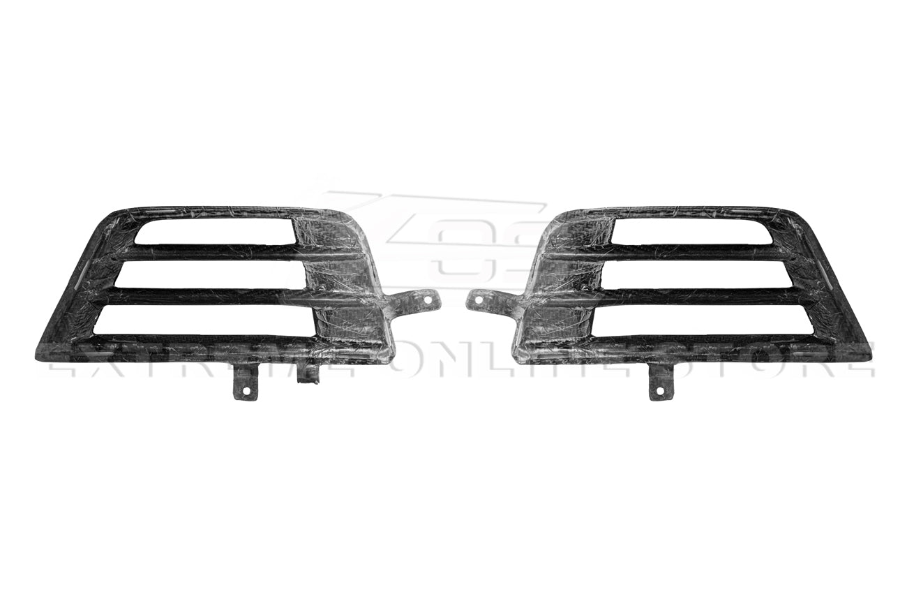 Cadillac ATS-V Dry Carbon Fiber Front Grille Accent Insert Set 2016-2019