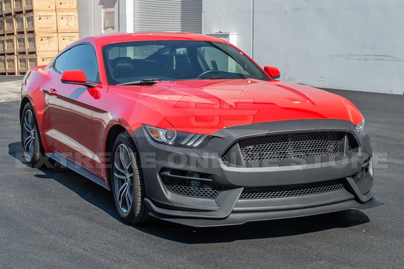 Ford Mustang S550 GT350R Style Front Bumper Conversion Kit Unpainted 2015-2017