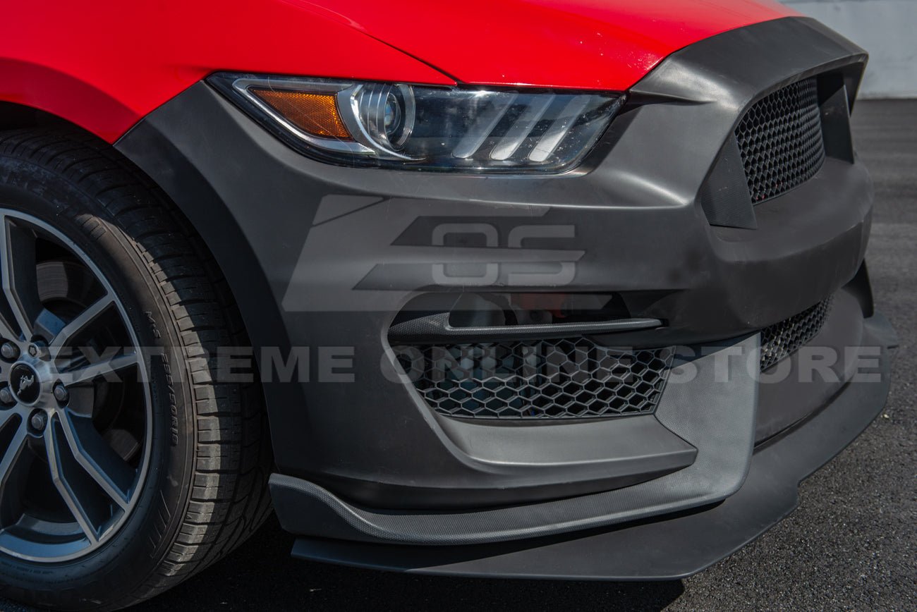 Ford Mustang S550 GT350R Style Front Bumper Conversion Kit Unpainted 2015-2017