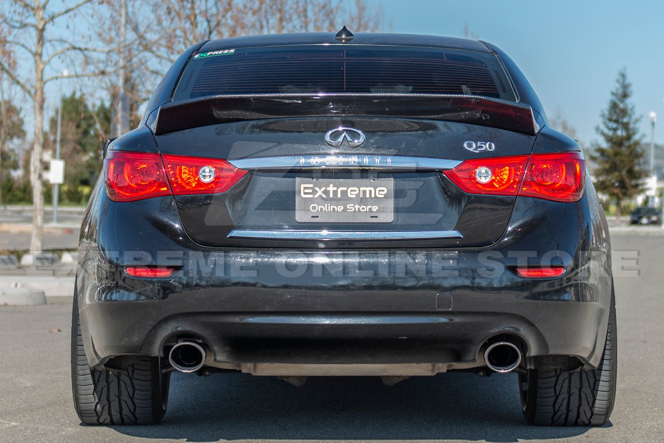 Infiniti Q50 Liberty Walk Style Carbon Fiber Rear Trunk Wing Spoiler 2014-Up