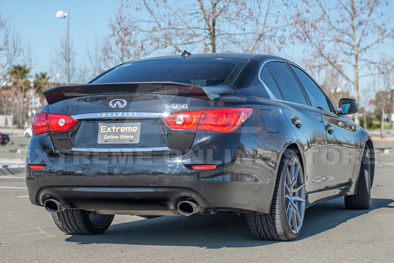 Infiniti Q50 Liberty Walk Style Carbon Fiber Rear Trunk Wing Spoiler 2014-Up