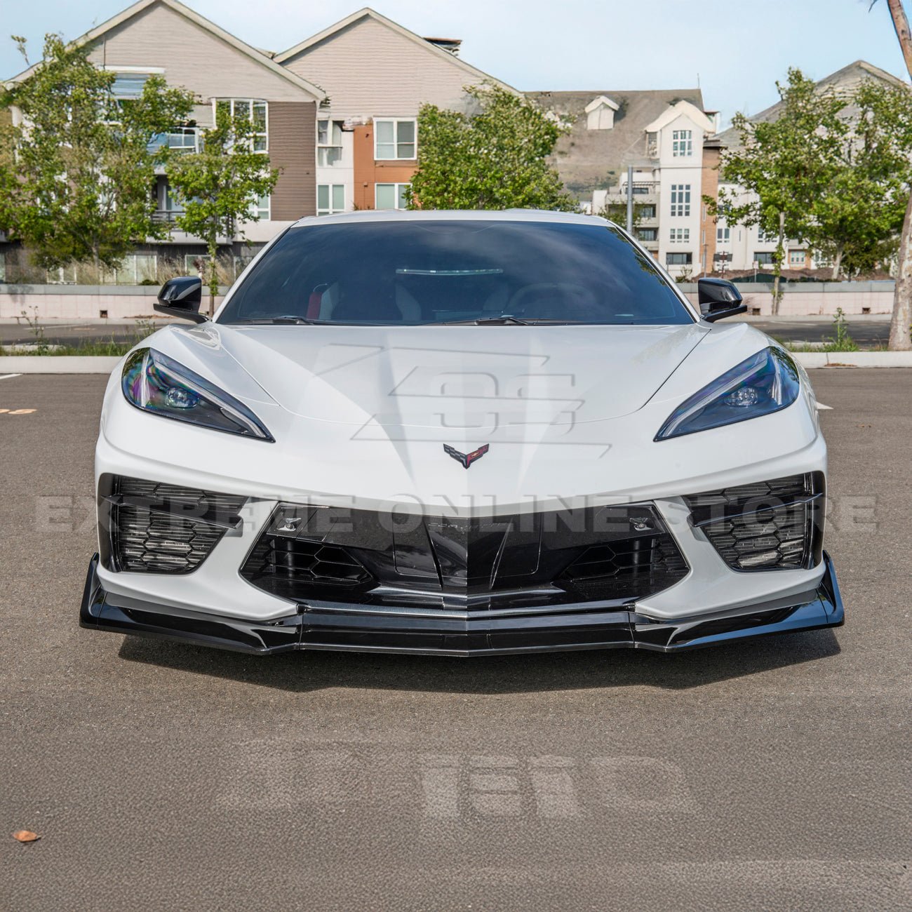 Chevrolet Corvette C8 ZR1 Style 5-Piece Front Splitter Extended Version 2020-Up