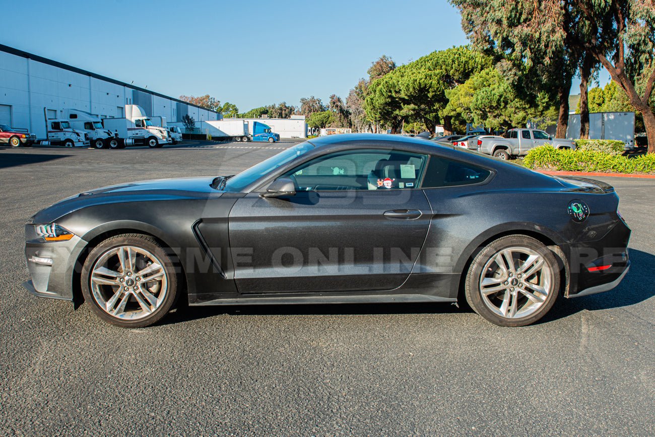 Ford Mustang S550 GT350 Style Matte Black Front Side Vented Fenders 2018-2023
