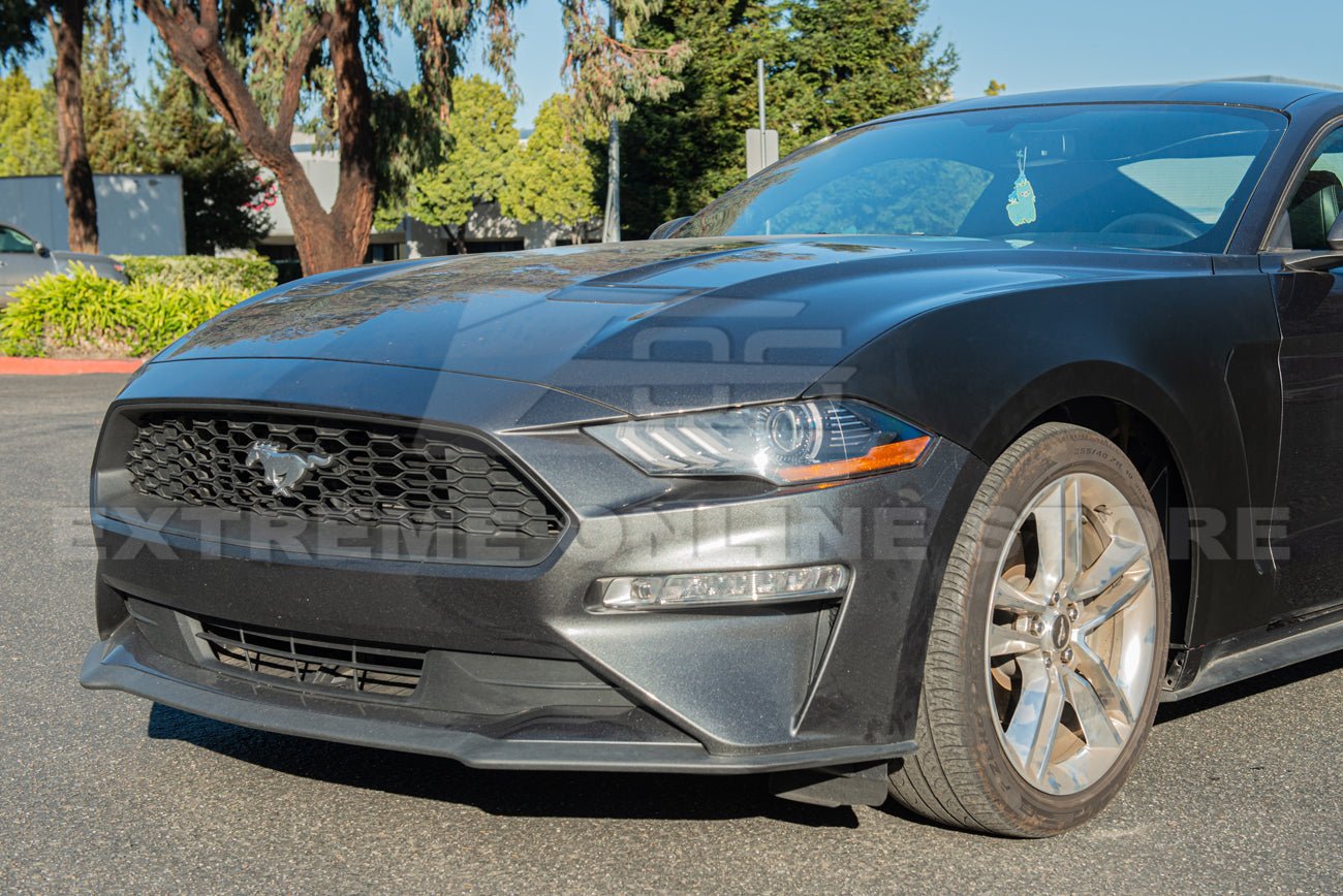 Ford Mustang S550 GT350 Style Matte Black Front Side Vented Fenders 2018-2023