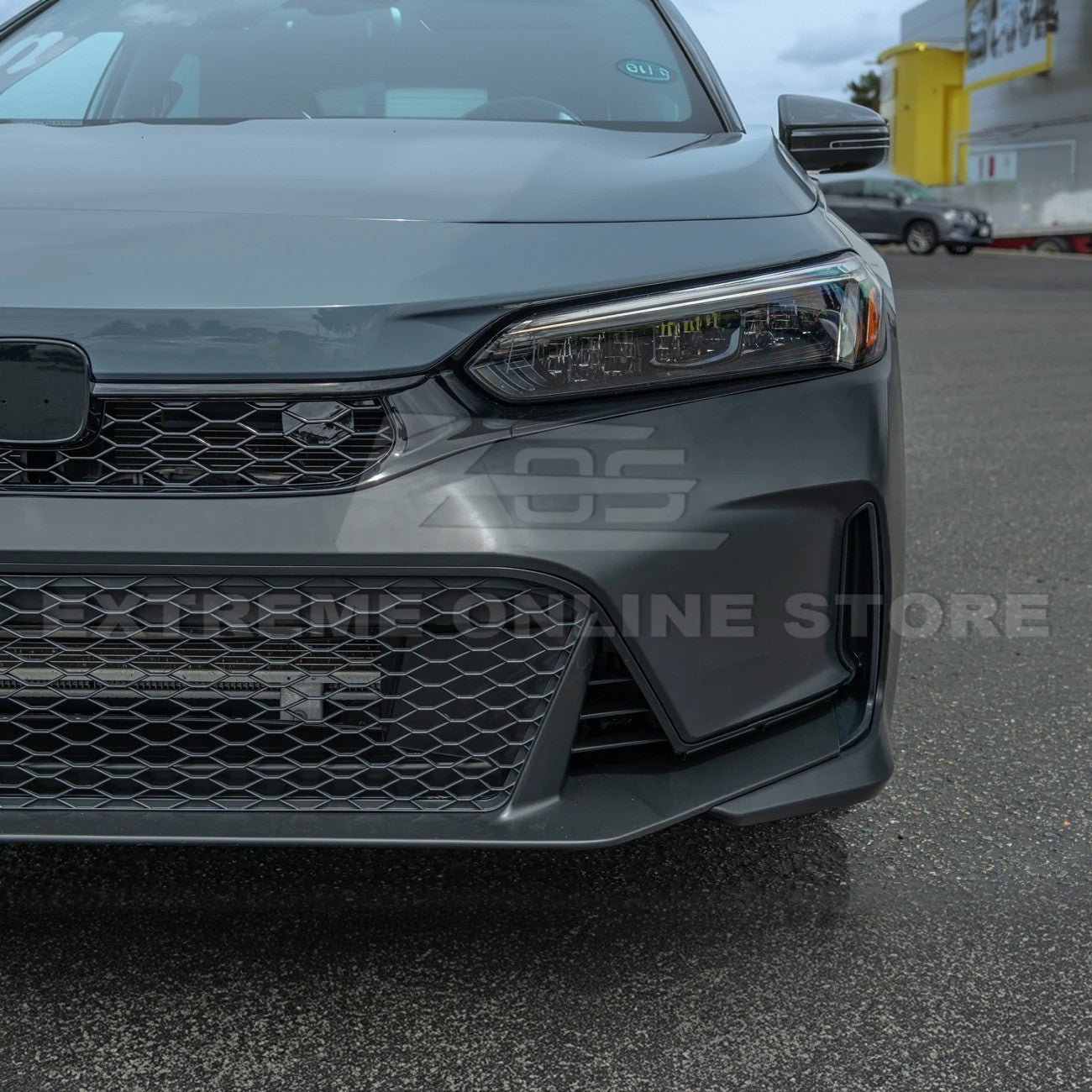 Honda Civic FE Type-R Style Primed Black Front Bumper Kit 2022-2024
