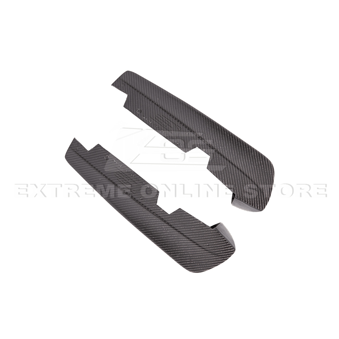 Subaru WRX STI VA CS Style Primer Black Carbon Fiber Rear Apron Lip 2015-2021