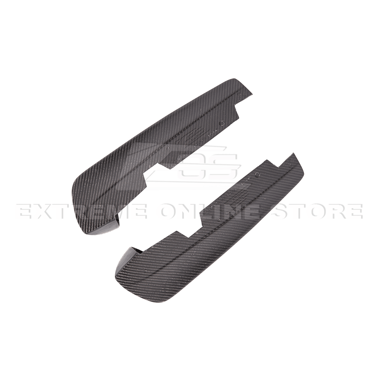Subaru WRX STI VA CS Style Primer Black Carbon Fiber Rear Apron Lip 2015-2021