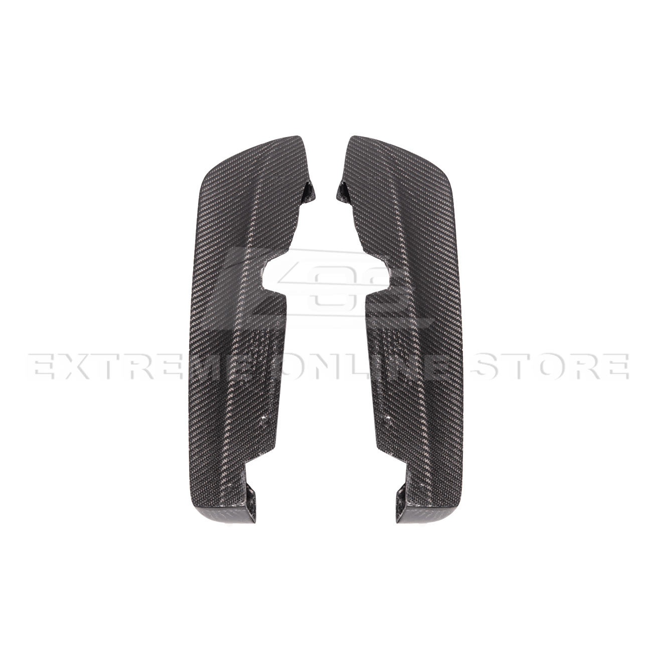 Subaru WRX STI VA CS Style Primer Black Carbon Fiber Rear Apron Lip 2015-2021