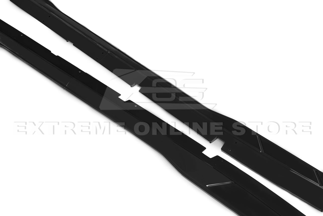 Dodge Charger LD SRT Performance Style Gloss Black Front Splitter Side Skirts Kit 2015-Up