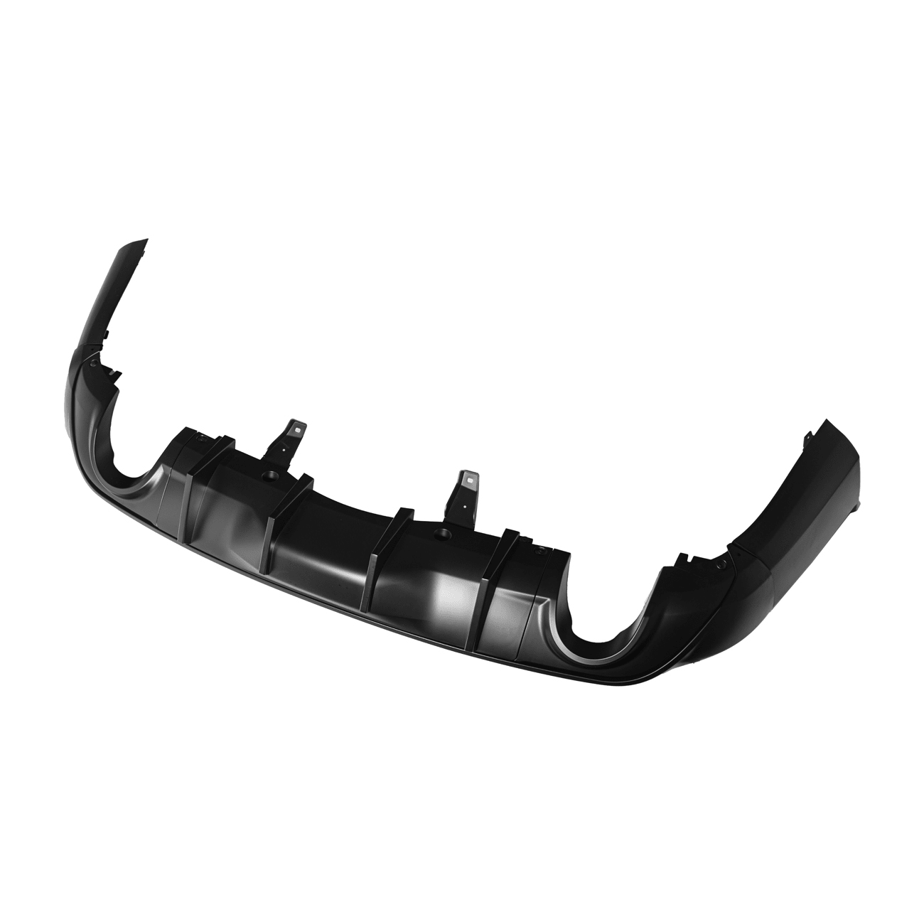 Dodge Durango WD Track Style Matte Black Rear Dual Tips Diffuser 2014-Up