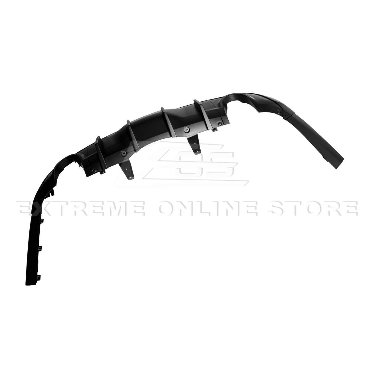 Dodge Durango WD Track Style Matte Black Rear Dual Tips Diffuser 2014-Up