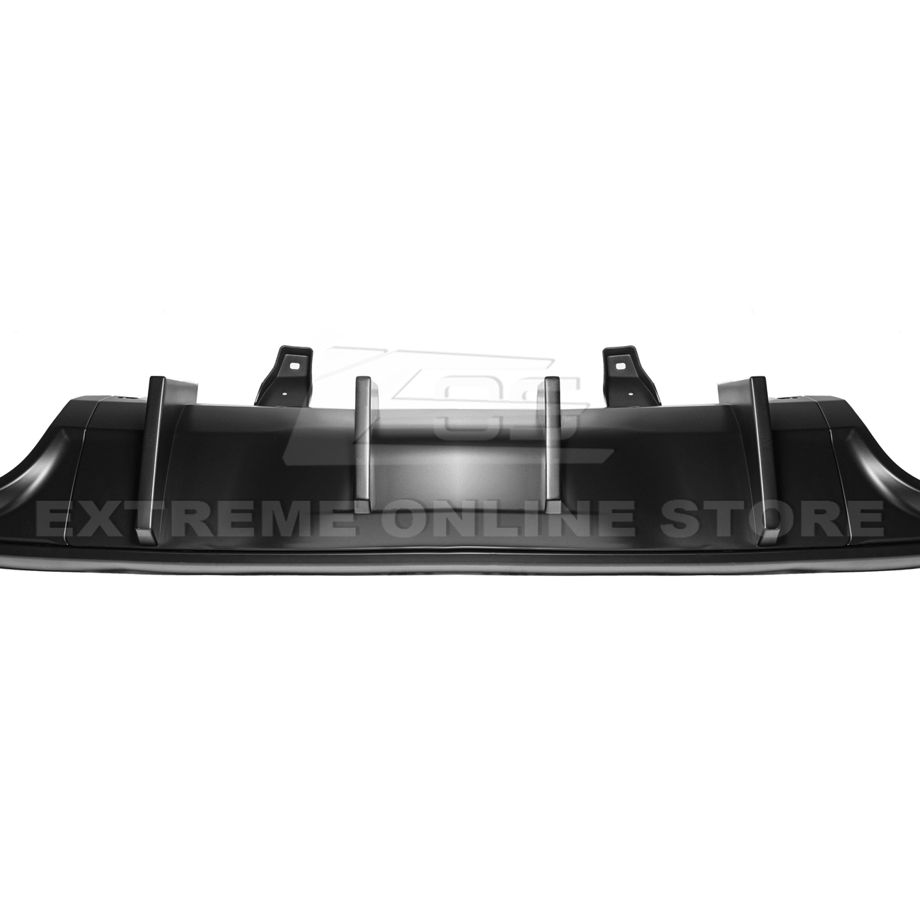 Dodge Durango WD Track Style Matte Black Rear Dual Tips Diffuser 2014-Up