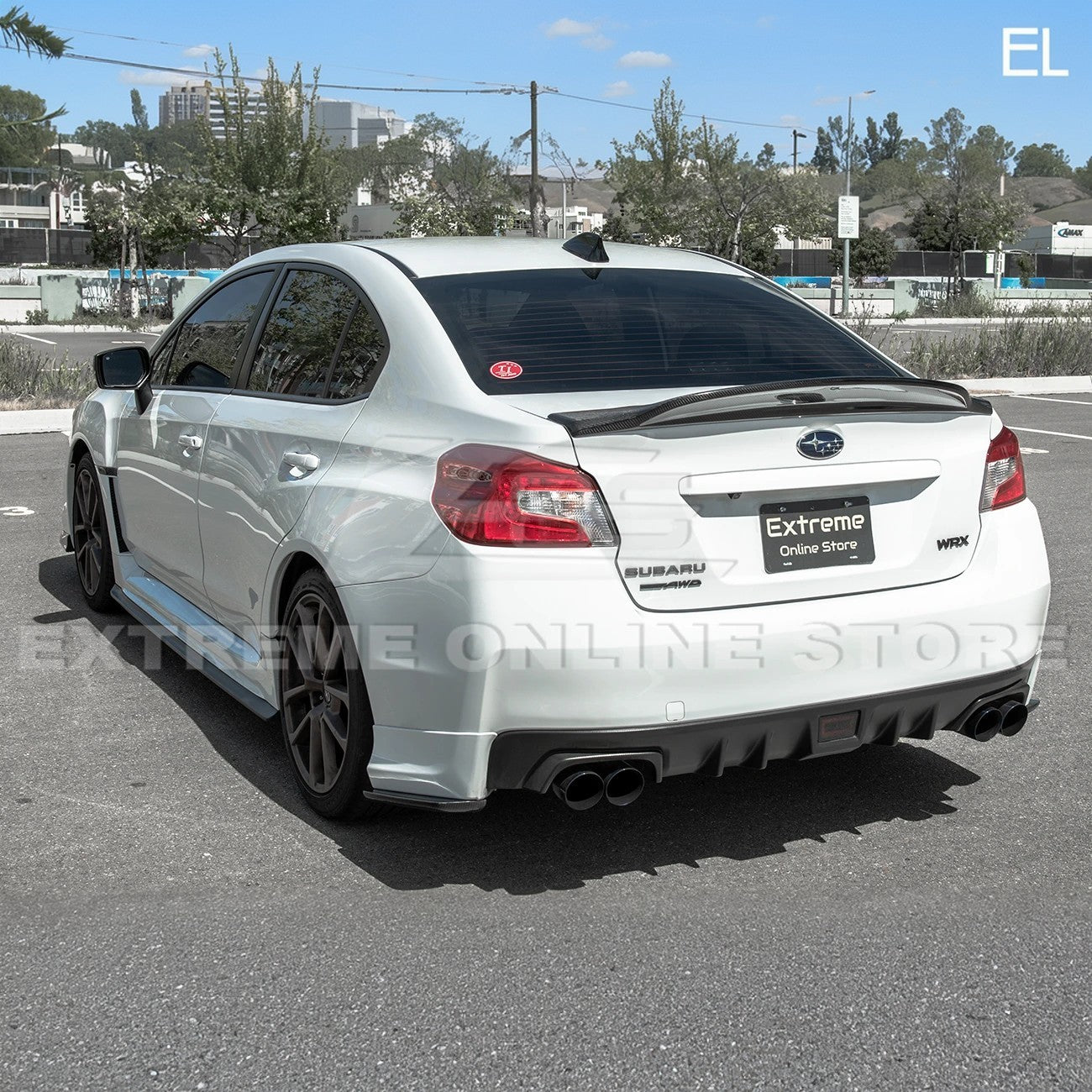 Subaru WRX STI VA High-Kick Duckbill Style Carbon Fiber Rear Trunk Spoiler 2015-2021