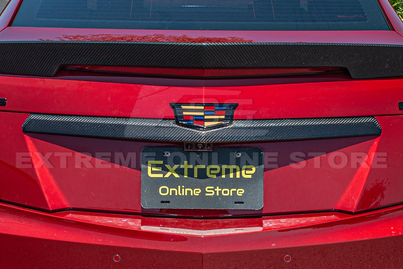 Cadillac CTS CTS-V GMX322 Dry Carbon Fiber Rear Deck Lid Center Trunk Insert 2014-2019